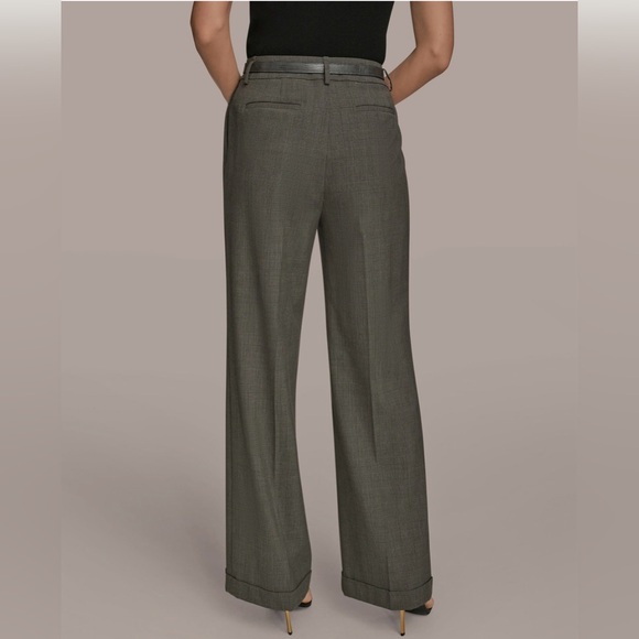 Donna Karan Women’s Women's Belted Wide-Leg Pants. Size 10. Dark Mineral. NWT - Picture 5 of 5